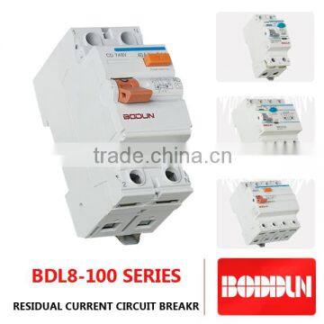 BDL8-63 rccb circuit breaker 100A 2P AND 4P 630A 6KA