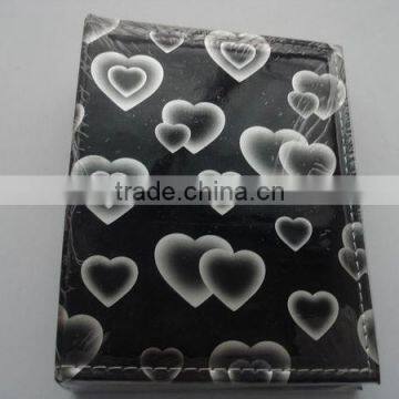 custom lovely printed heart photo album for OEM design