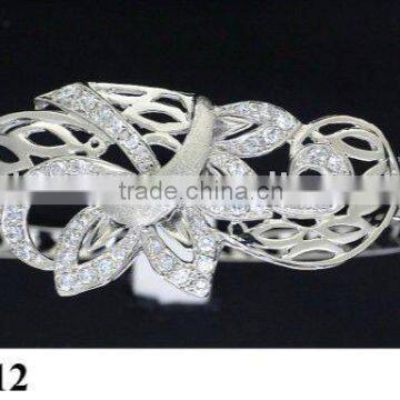 925 sterling silver cz bangles QFB112 direct factory&manufacturer, wholesale overseas