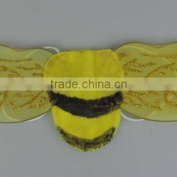 Small yellow beautiful bee shape wing bee child fairy costume