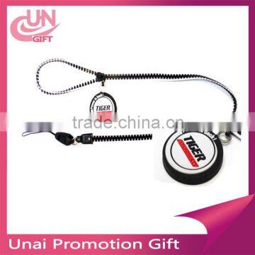 wholesale custom plastic zipper lanyard