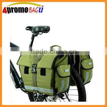 Waterproof Bicycle Rear Seat Carrier Bag Double Pannier Bag