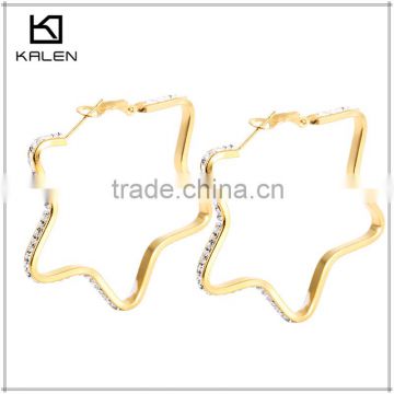 316l stainless steel gold earring surgical steel jewellery china supplier