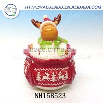 wholesale santa claus ceramics cookies jar manufacturers in china