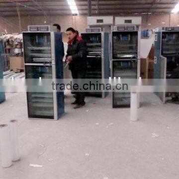 new arrival ZH-480 full automatic chicken egg incubator with two controller /quail egg incubator