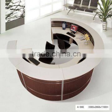 Luxury Hotel Lobby Wooden Reception Desk Beauty Design