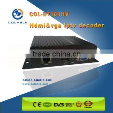 COLD-7101HV Mini hd h.264 hd-mi av output satellite receiver iptv decoder