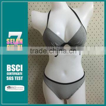 High Quality Best Price Women Bikini Set Sexy Summer Style Pure Color Hip Side Buckles Design Low Price Push-up Bikini