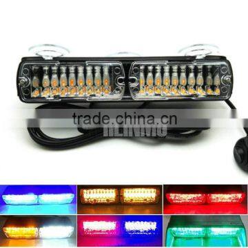 16 LED Police Warning light flash lamp car strobe light bar