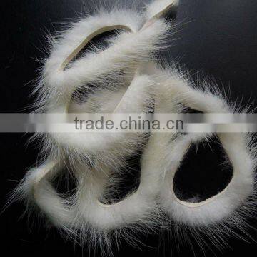 5mm mink fur knitting yarn real fur yarn