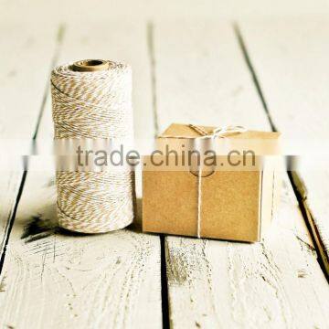 240 yards spool Baker's Twine in Beige - 240 Yards - Light Brown Tan Natural Cream String Ribbon Gift Wrapping Packaging