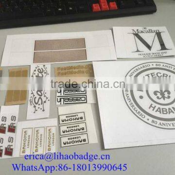 various color electroforming metal foil sticker, electrical appliances metal logo, brand sticker