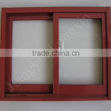 Red Powder Coating Aluminum Window Profile