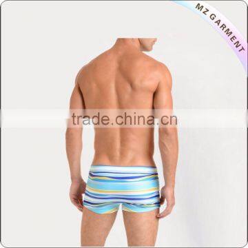 Plain Bule Custom Swimming Trunks photo-2