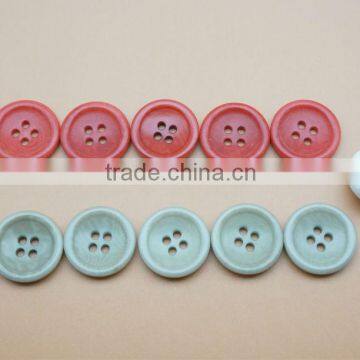 4 Holes High Quality Red&Grey Natural Corozo Nut Buttons for Lady's Clothing