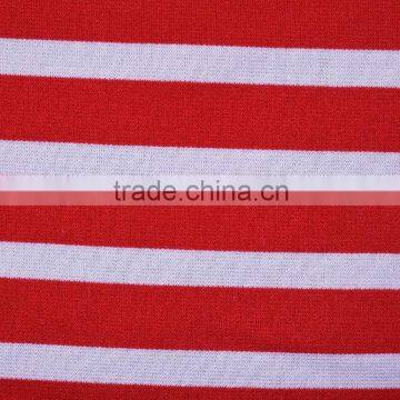 High Quality Vortex Spinning Nylon Viscose Spandex Stripe Ponte Roma Fabric Knit Fabric