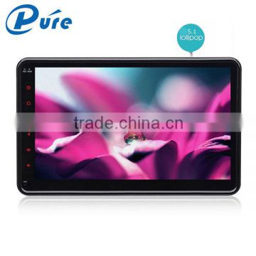 2 Din universal 10.1 inch capacitive touch screen android 5.1.1 car radio dvd player with bluetooth and gps function