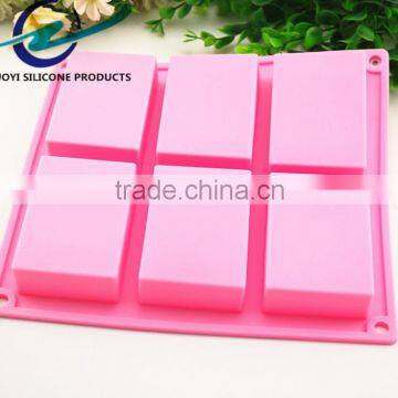 6 Cavities Rectangle Silicone Soap Molds photo-6
