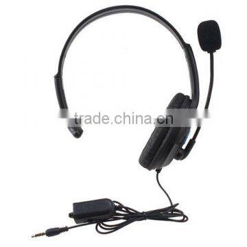 Drop-shipping Wired Chat Communication Monaural Headset W/ Noise Canceling Microphone For PS4