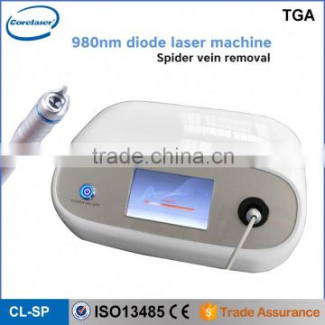 Medical CE approval 980nm diode laser spider vein removal / vascular removal machine