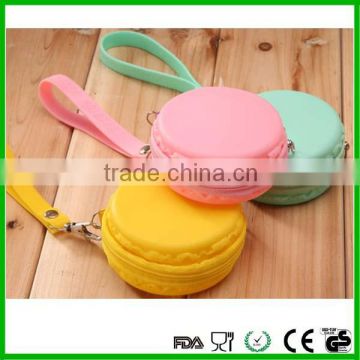 candy color silicone rubber coin purse