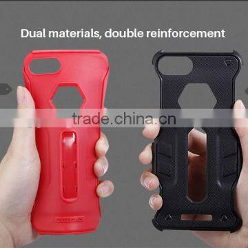 ORIGINAL NILLKIN Stronger Defender 4 Rubber Rugged Cover Case for IPhone 7 ALLOY KICKSTAND CASE ROBOT KICKSTAND CASE photo-2