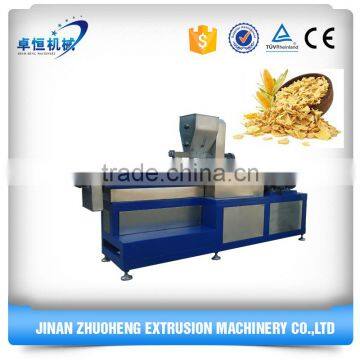 double twin screw exruder corn flacks snack making machine