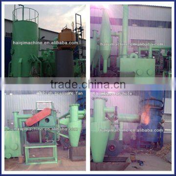 palm husk gasifier system for indutry steam boiler