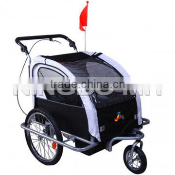 2in1 Double Child Baby Bike Trailer