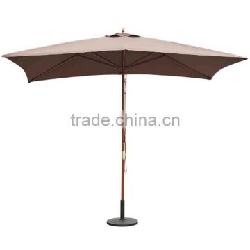 3m x 2m Wooden Garden Parasol Umbrella