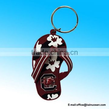 South Carolina Fighting Gamecocks Flip Flop PVC Keychain