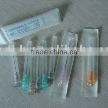 disposable syringe needle