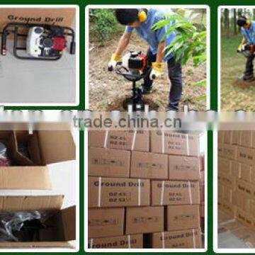 hot sales gasoline engine earth driller 51.7cc