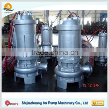 60HZ Electric centrifugal submersible sewage dewatering pump automatic agitating submersible sewage pump