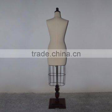 White Fabric Dilapidated Upper Body Retro Woman Mannequin Display photo-2