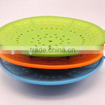 fruit vegetable tray pan shelf basket container drainage plate bowl steamer 3 in 1