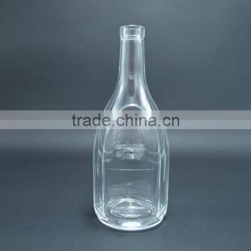 700ml clear empty glass wine bottle cork glass