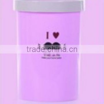 Store More Modern Design Pink Plastic Garbage Bin