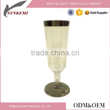 Disposable plastic wine tasting cup