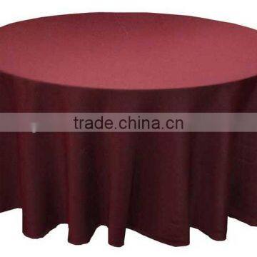 hotsale burgandy jacquard table cover for hotel restaurant weddings