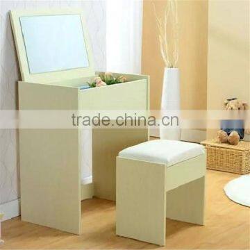 Fashion Dresser Set Princess Dressing Table For Girl With Stool European Style Pink Color Dresser K/D Package 60*40*74cm