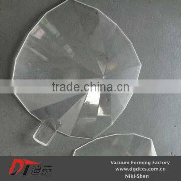 Normal triple prism Transparent vacuum forming plastic enclosure ,product