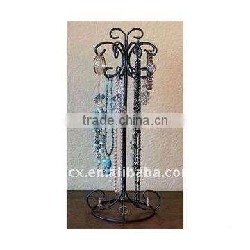 Wire counter top butterfly necklace stand