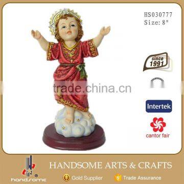 5 Inch Resin Craft Religious Items Christmas Decoration Resin Nino Baby Jesus Statue photo-3