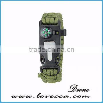 Wilderness Survival Guide Braided Military Bracelets Camping Hiking Gear photo-3