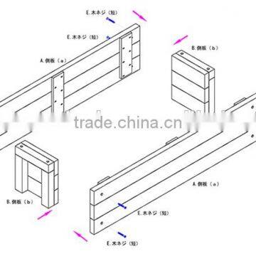 High Quality and Handmade Wooden Big Size Flowerpot