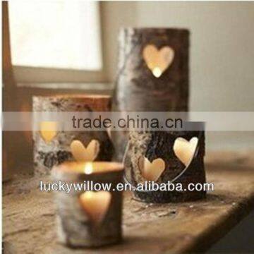 wood flowerpot eco-friendly with hollow pattern new product