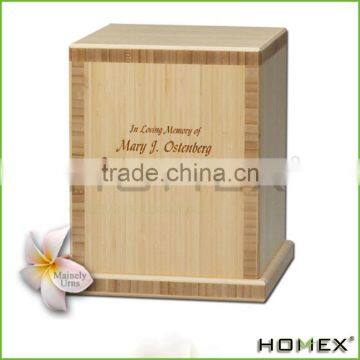 Natural Bamboo Eco Friendly Cremation Urn Homex BSCI/Factory