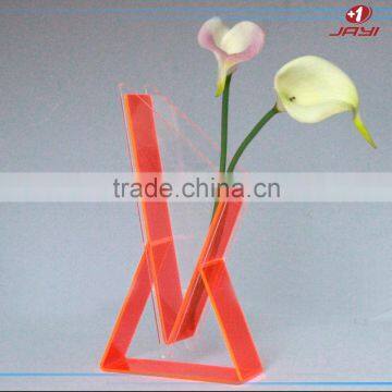 China Factory Wholesale Acrylic Plastic Tall Cylinder Vases photo-5