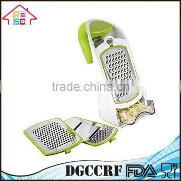NBRSC Multi-Functional 3 in 1 Ergonomic Vegetable Grater and Container Cheese Slicer With Interchangeable Stainless Steel Blades photo-2